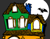 Dibuix Casa del misteri  pintat per alex avr