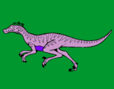 Dibuix Velociraptor  pintat per dino