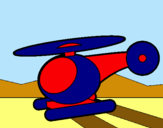 Dibuix Helicòpter petit  pintat per isaac