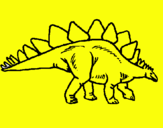 Dibuix Stegosaurus pintat per marina tamargo