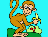 Dibuix Mono pintat per carla