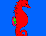 Dibuix Cavall de mar pintat per polgomez
