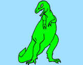 Dibuix Tiranosaurios rex  pintat per nil