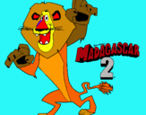 Dibuix Madagascar 2 Alex pintat per marc-remacremacho