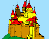 Dibuix Castell medieval pintat per Neus