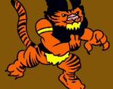 Dibuix Jugador tigre pintat per jordi