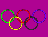 Dibuix Anelles dels jocs olímpics pintat per esports