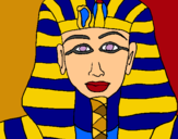 Dibuix Tutankamon pintat per ÀLEX