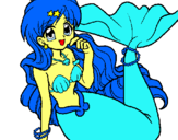Dibuix Sirena pintat per laura