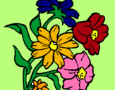 Dibuix Flors pintat per MARGA