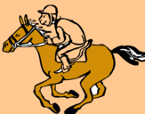 Dibuix Carrera de cavalls  pintat per fule   jabby