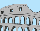 Dibuix Coliseu pintat per Emma Chimeno Pujol
