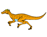 Dibuix Velociraptor  pintat per laia