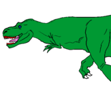Dibuix Tiranosaure rex pintat per Berta Terrassa/Escala