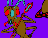 Dibuix Formiga alienigena pintat per alex