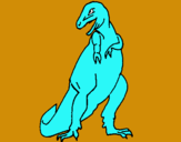 Dibuix Tiranosaurios rex  pintat per roger piñol