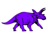 Dibuix Triceratops pintat per Mercè