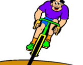 Dibuix Ciclista amb gorra  pintat per CARLITUS