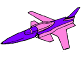 Dibuix Jet pintat per carlos