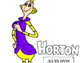 Dibuix Horton - Alcalde pintat per paula