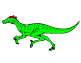 Dibuix Velociraptor  pintat per 2