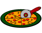 Dibuix Pizza pintat per POL D.