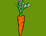 Dibuix pastanaga pintat per reinita