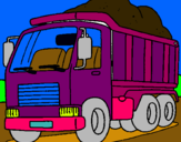 Dibuix Camió de càrrega pintat per marta