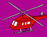 Dibuix Helicòpter  pintat per wilkin