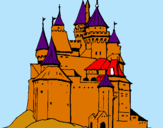 Dibuix Castell medieval pintat per Ferran