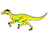 Dibuix Velociraptor  pintat per c.6o.8