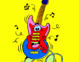 Dibuix Guitarra elèctrica pintat per jordi