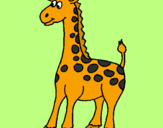 Dibuix Girafa pintat per monce