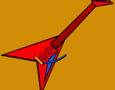Dibuix Guitarra elèctrica II pintat per ivan