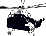 Dibuix Helicòpter al rescat  pintat per t-rex