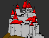 Dibuix Castell medieval pintat per ABEL I  ARNAU.
