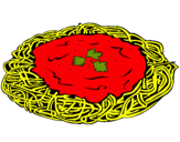Dibuix Espaguetis amb formatge pintat per uuuu