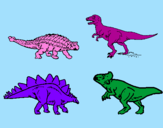 Dibuix Dinosauris de terra pintat per MARIONA  ORÓ