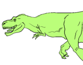 Dibuix Tiranosaure rex pintat per maxi