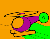 Dibuix Helicòpter petit  pintat per sergi