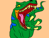 Dibuix Velociraptor II pintat per lauramoreno