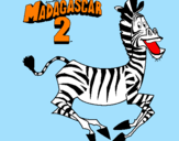Dibuix Madagascar 2 Marty pintat per sònia