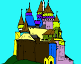 Dibuix Castell medieval pintat per IRAITZ