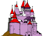 Dibuix Castell medieval pintat per ADRIÀ
