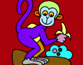 Dibuix Mono pintat per LAIA  R