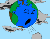 Dibuix Terra malalta pintat per maria-ALBA BOMBEHI .f