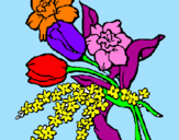 Dibuix Ram de flors pintat per LAURA  S.