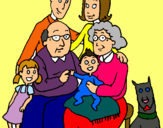Dibuix Família pintat per ainara p