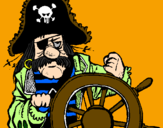 Dibuix Capità pirata pintat per PAU