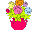 Dibuix Gerro de flors  pintat per ivet_11o7